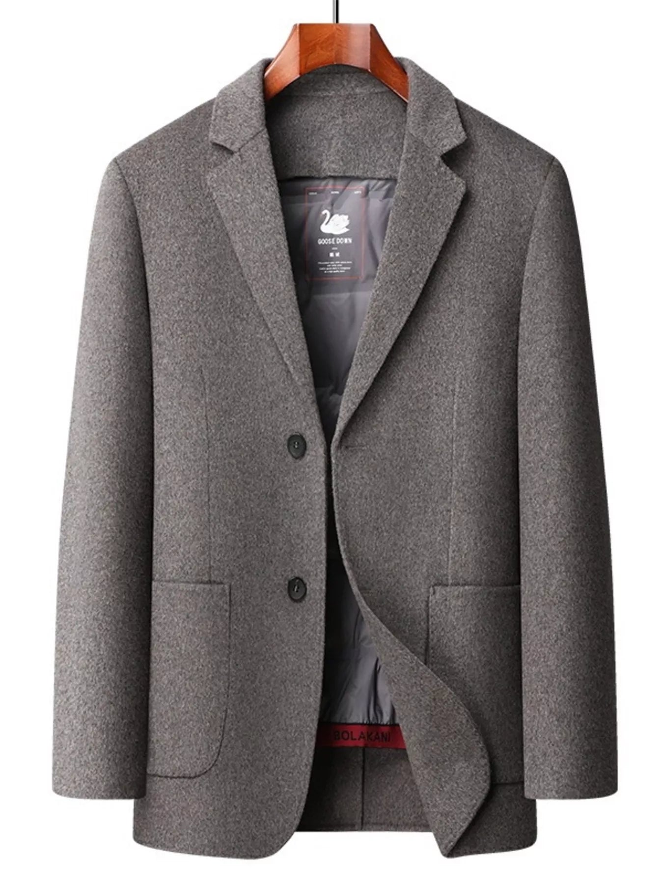 Men's Plus Size Button Up Long Sleeve Coat - PBNJ FASHIONS
