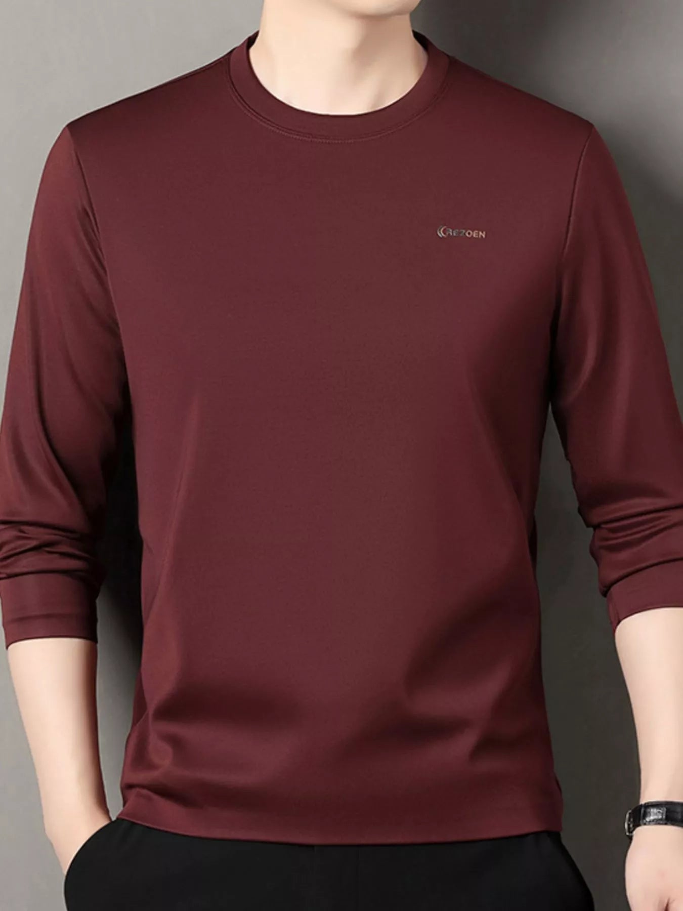 Men's Plus Size Casual Long Sleeve T-Shirt - PBNJ FASHIONS