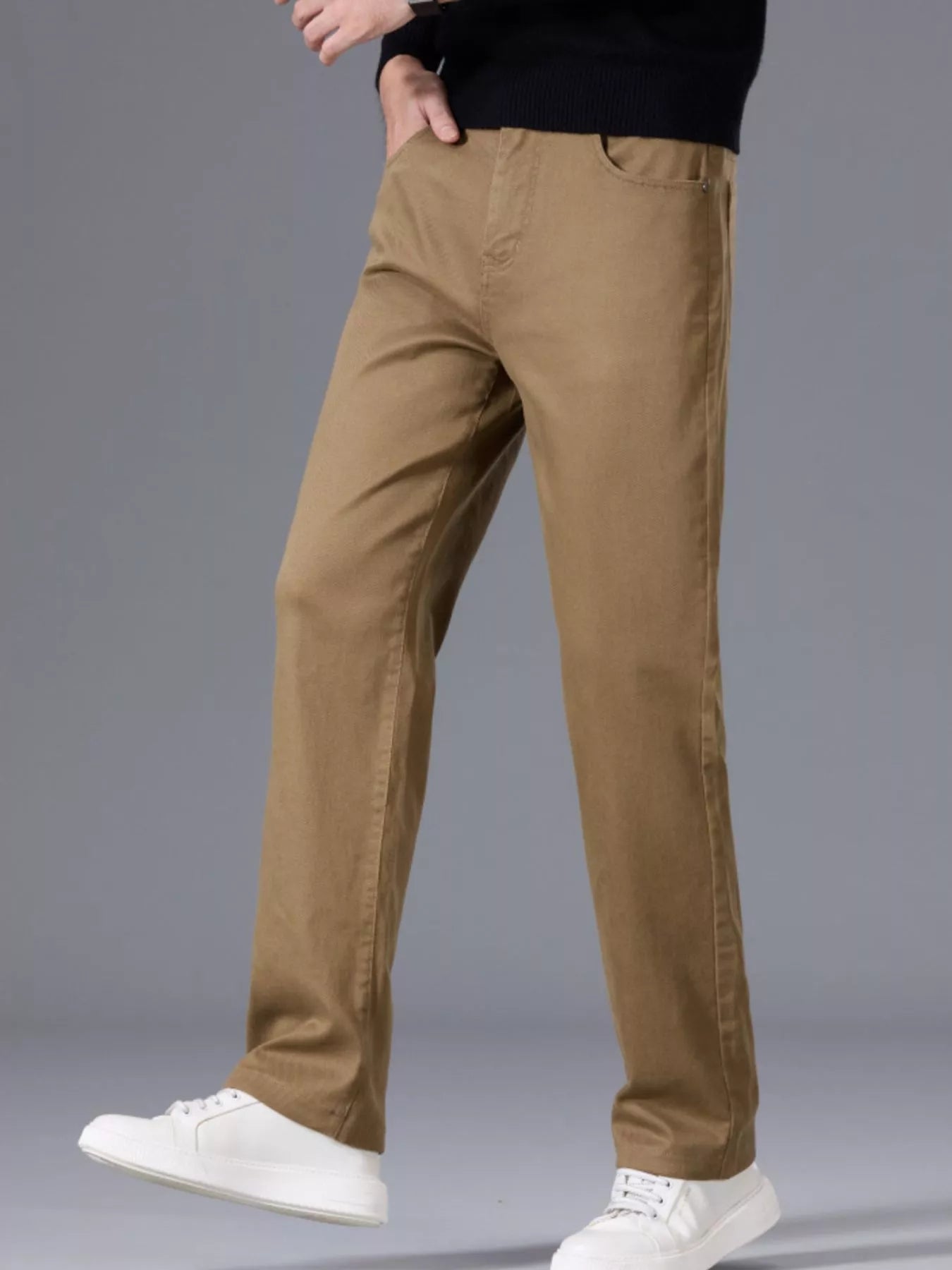 Men's Classic Straight - Leg Comfort Pants - PBNJ FASHIONS