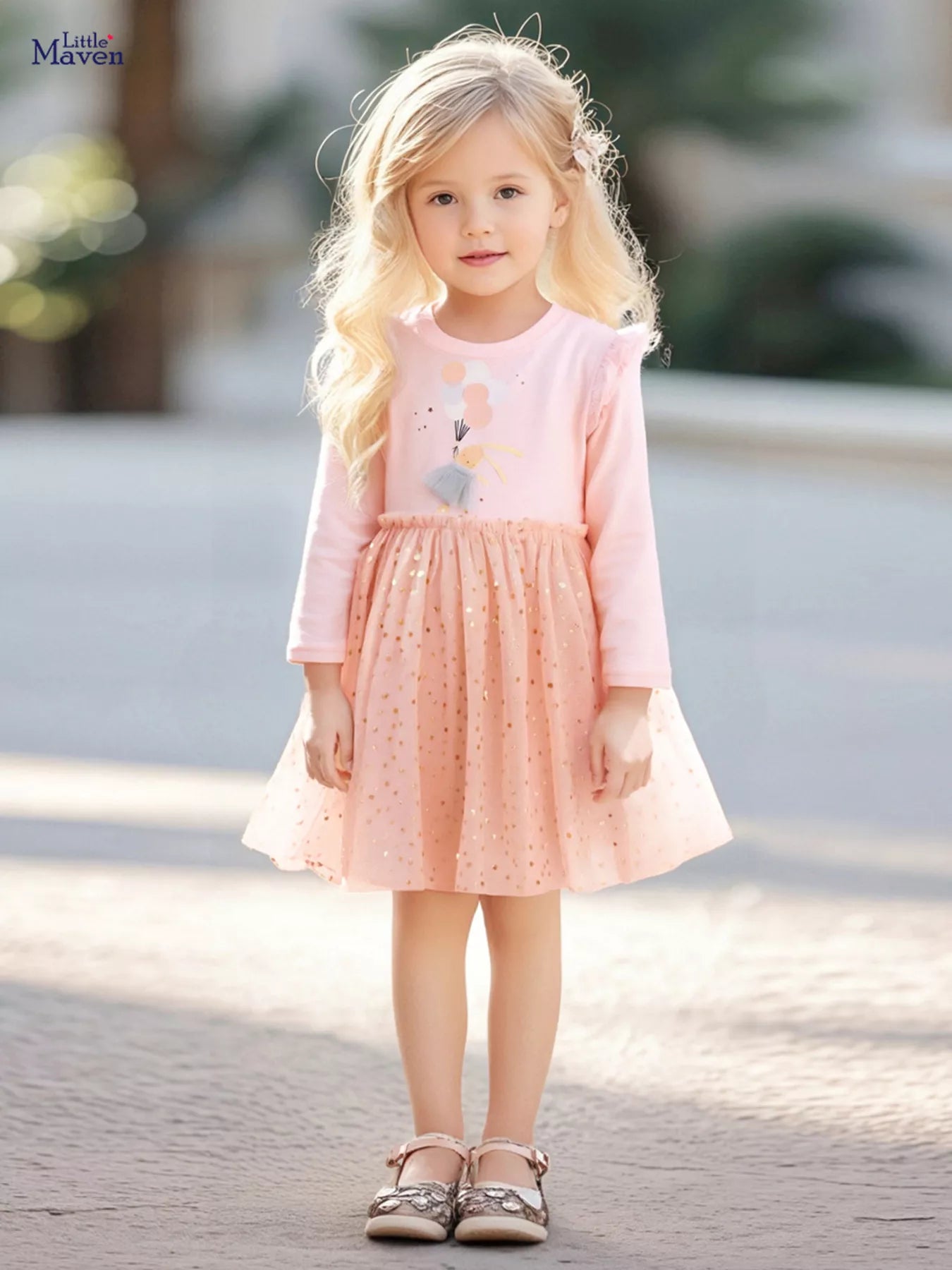 Children's Rabbit Long Sleeve Tulle Dress - PBNJ FASHIONS