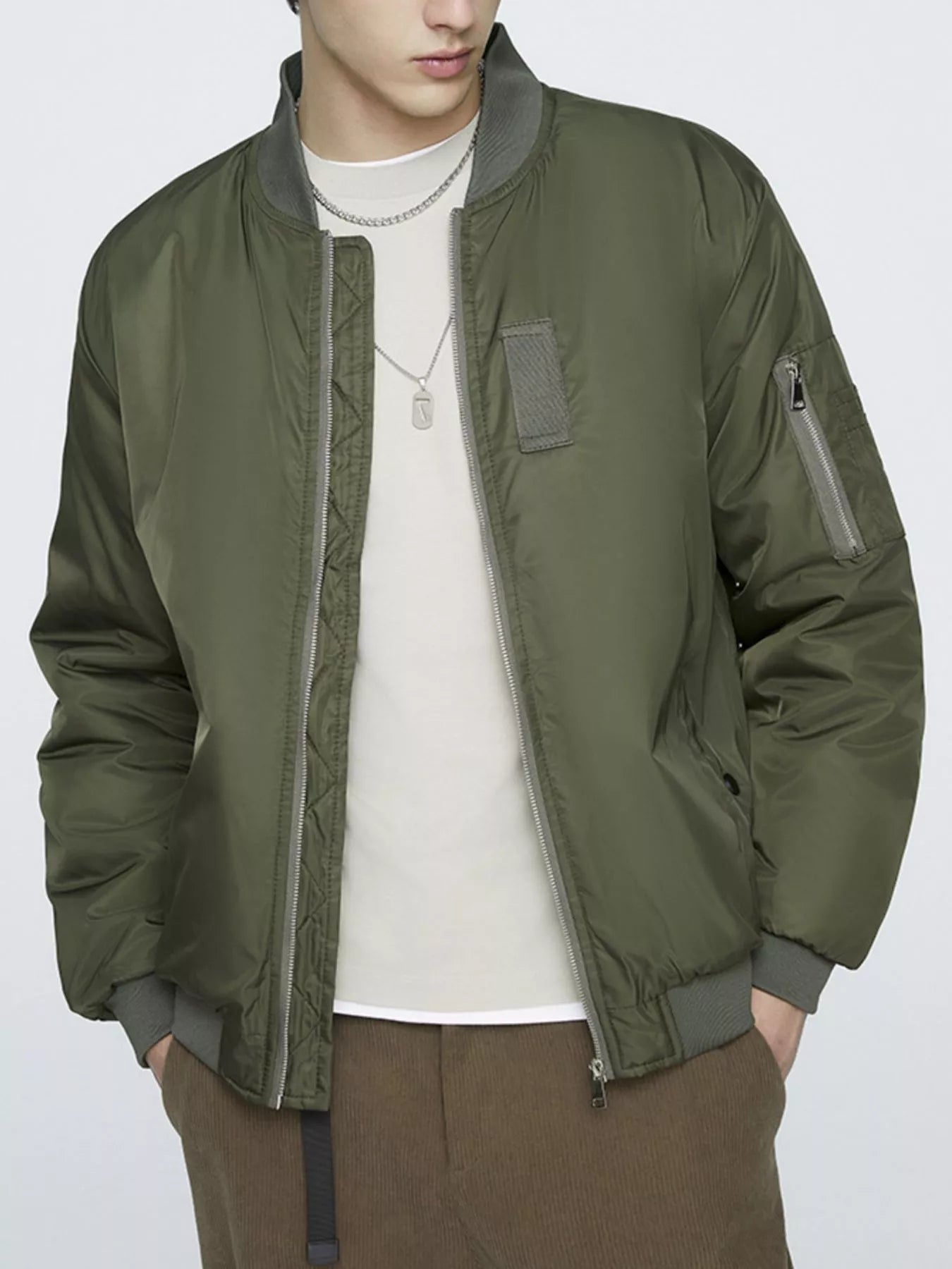 Men's Plus Size Lightweight Bomber Jacket - PBNJ FASHIONS