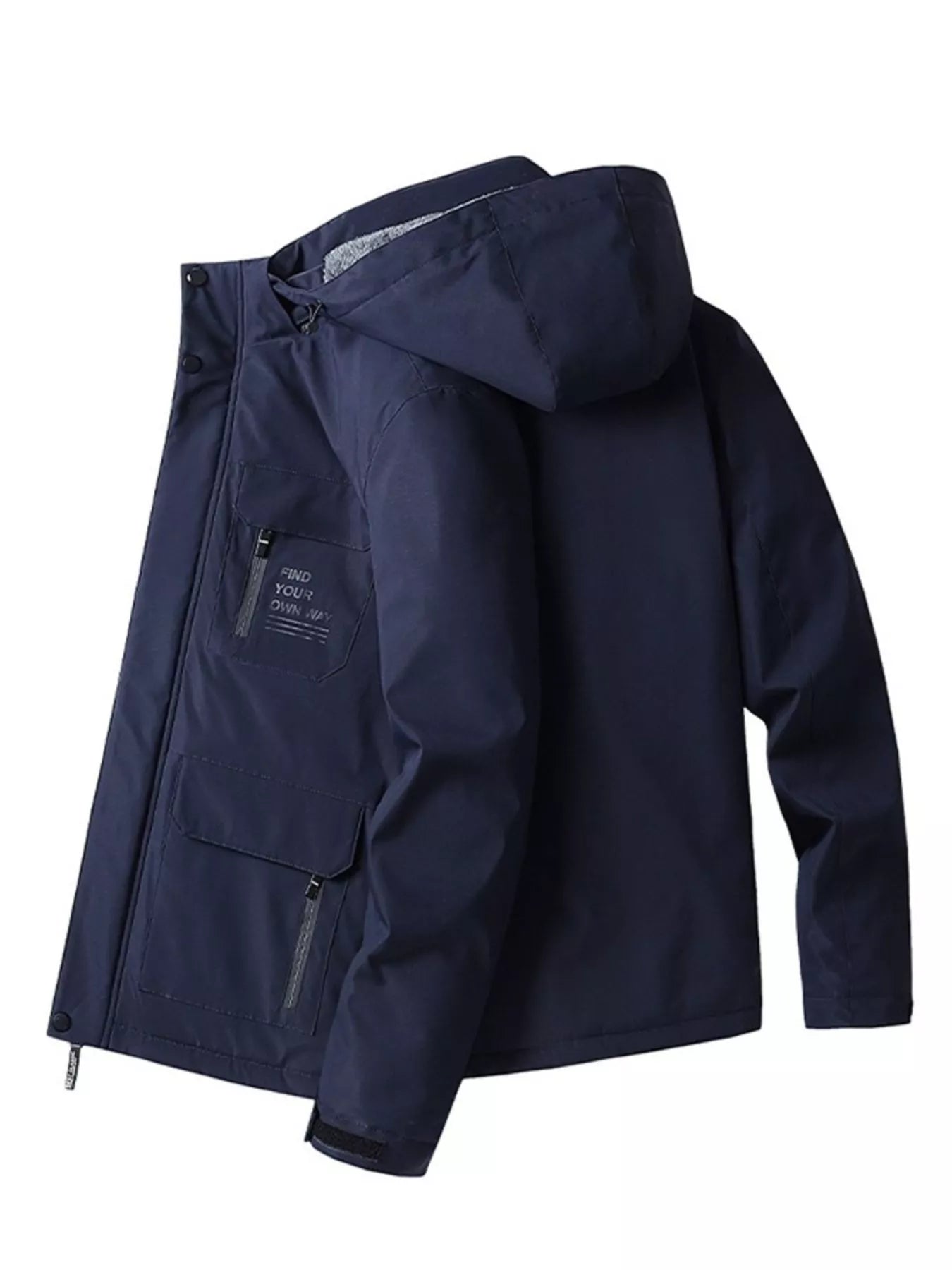 Men's Plus Size Warm Fleece Lined Hooded Winter Coat - PBNJ FASHIONS