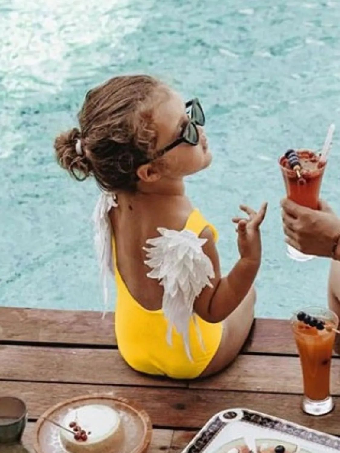 Backless Wide Strap Parent - Child Swimwear - PBNJ FASHIONS
