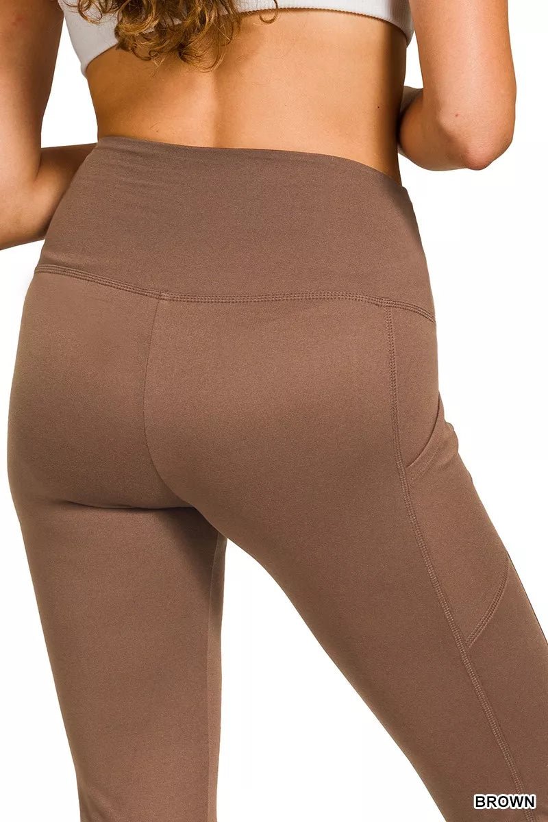 Zenana Brushed Dty Microfiber Flare Pants - PBNJ FASHIONS