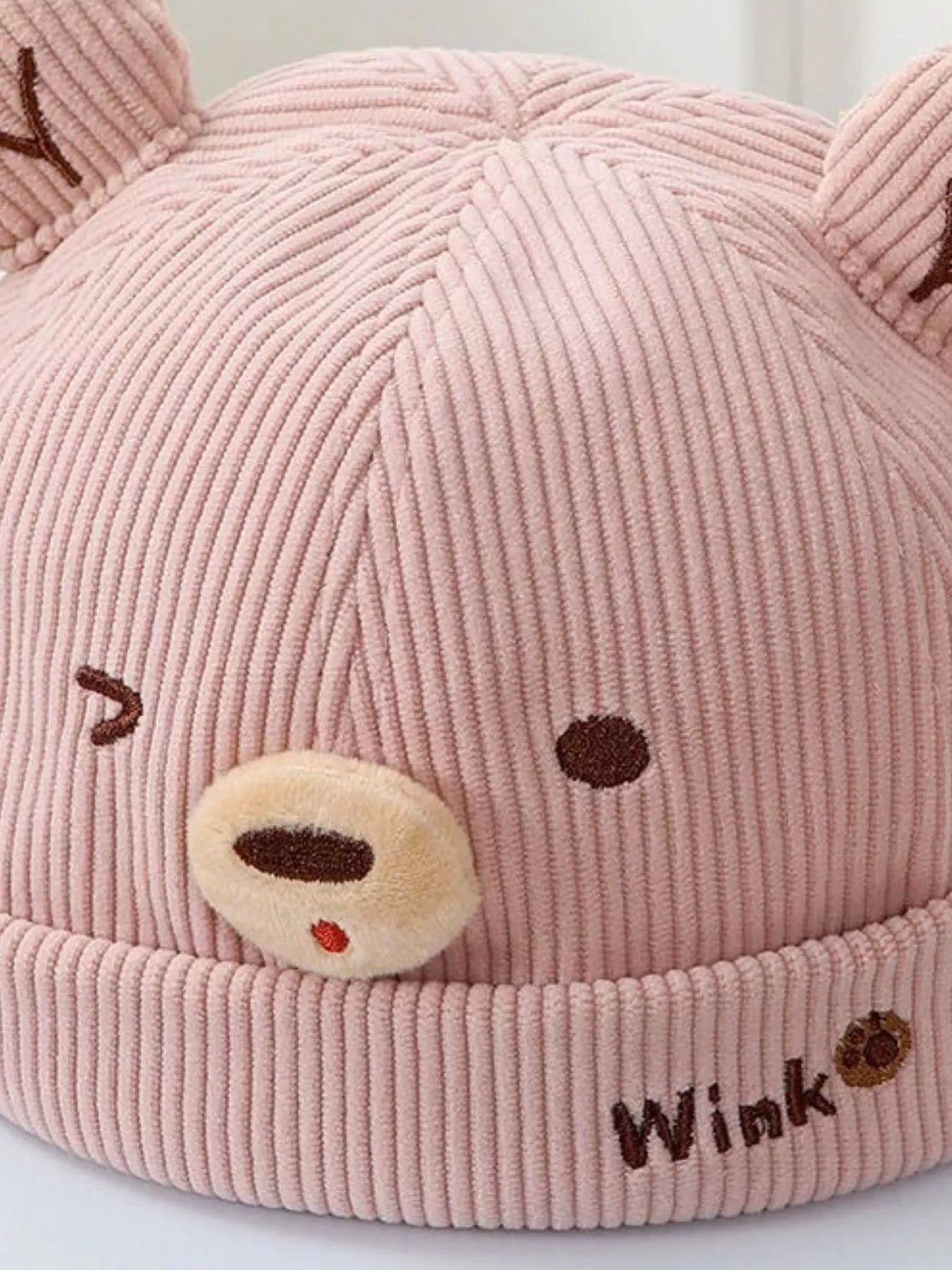 Children's Bear Ear Corduroy Hat - PBNJ FASHIONS