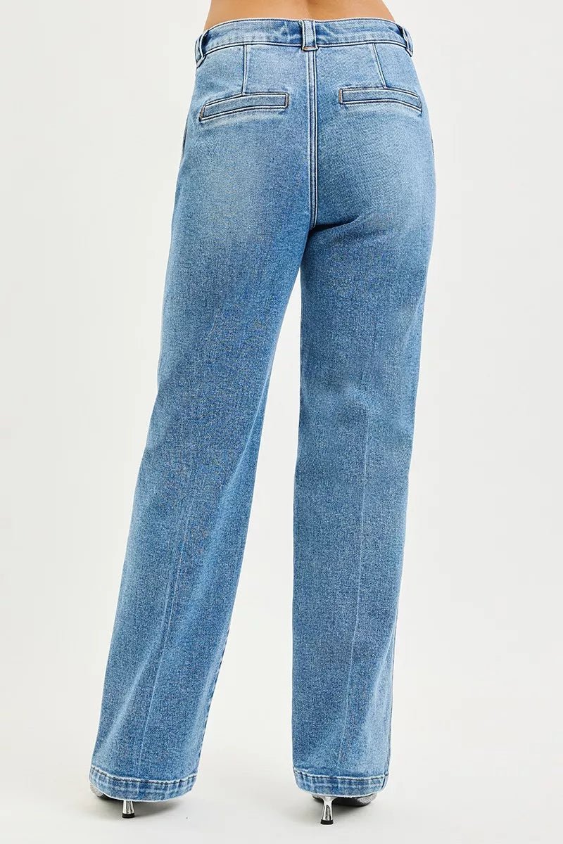 RISEN Slouchy Straight Jeans - PBNJ FASHIONS