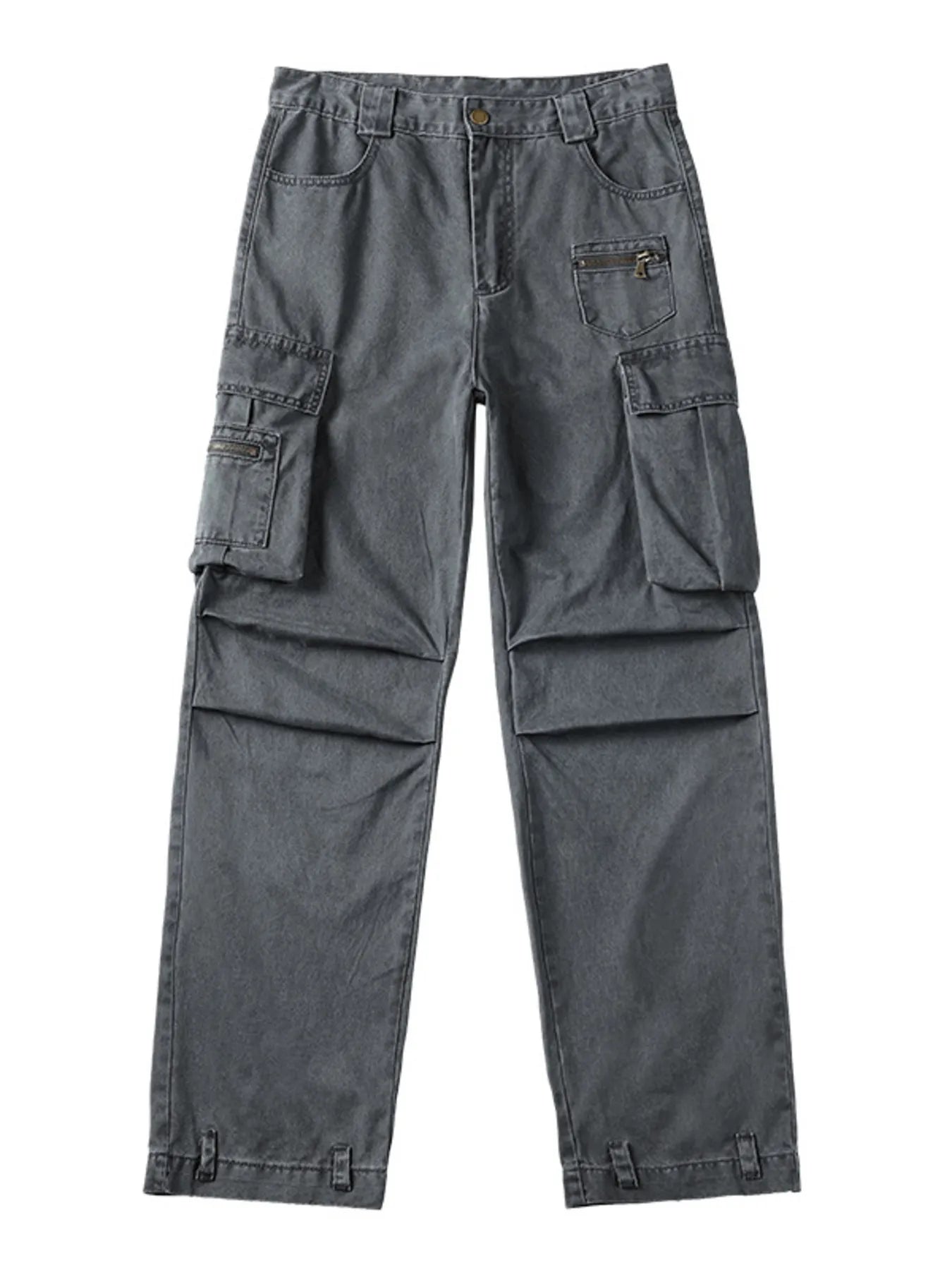 Men's Vintage Washed Cargo Jeans - PBNJ FASHIONS