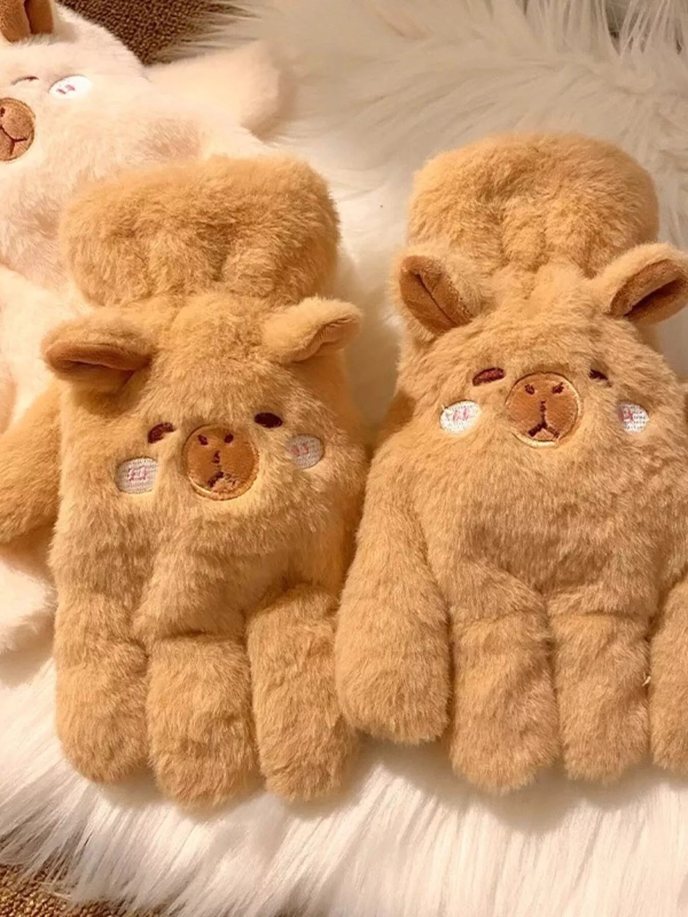 Cartoon Animal Plush Gloves - PBNJ FASHIONS