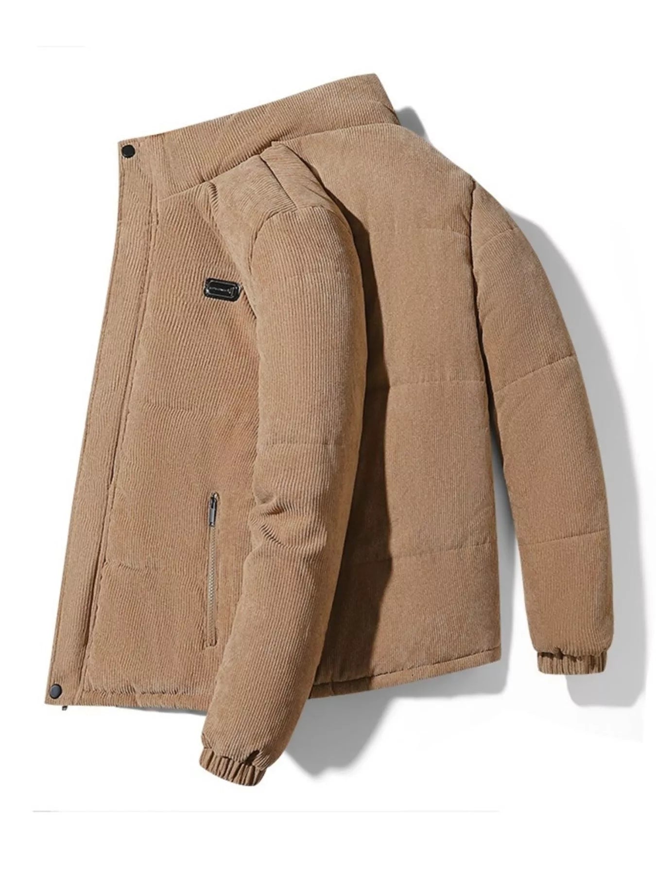Men's Plus Size Corduroy Padded Winter Coat - PBNJ FASHIONS