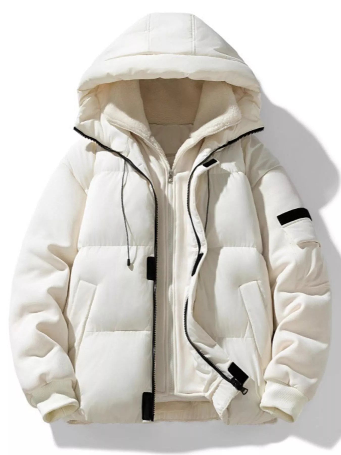 Men's Plus Size Warm Hooded Padded Puffer Jacket - PBNJ FASHIONS