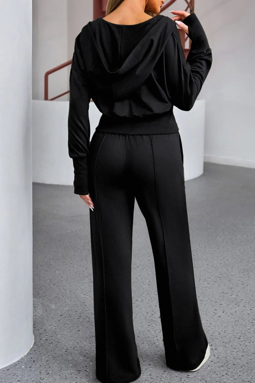 Zip - Up Hoodie and Pants Active Set - PBNJ FASHIONS