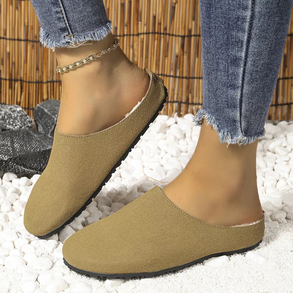 Round Toe Flats Slippers - PBNJ FASHIONS