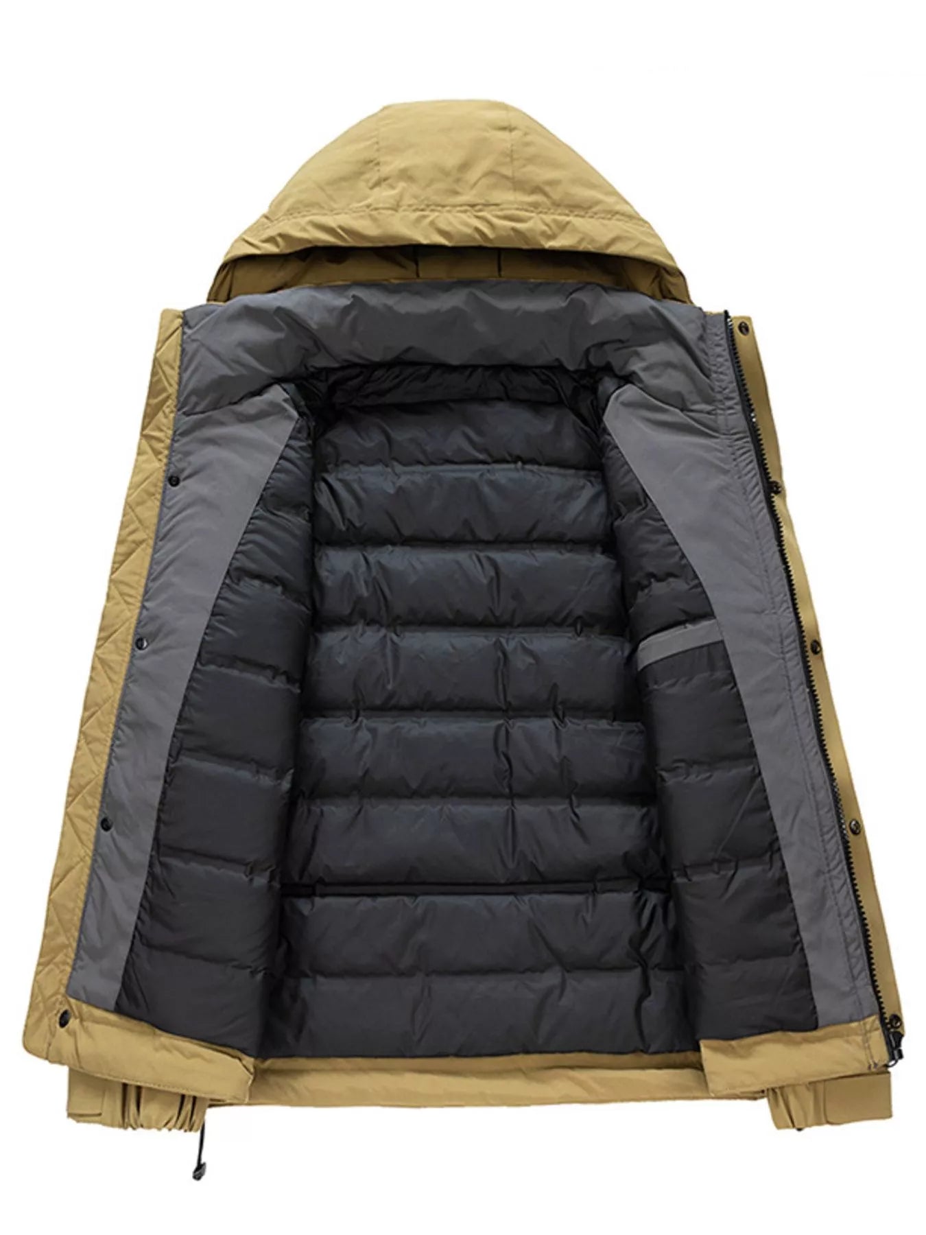 Men's Plus Size Hooded Winter Padded Jacket - PBNJ FASHIONS