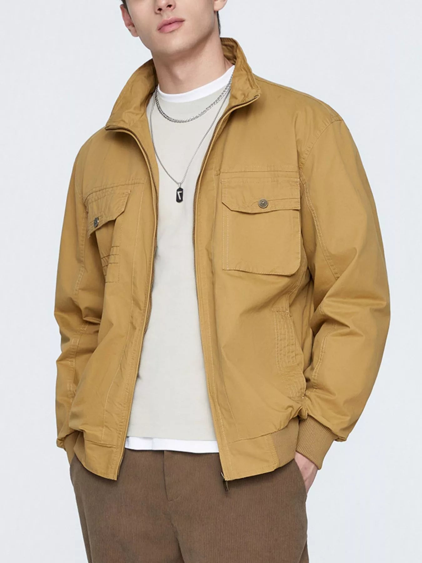Men's Plus Size Casual Lightweight Zip - Up Jacket - PBNJ FASHIONS