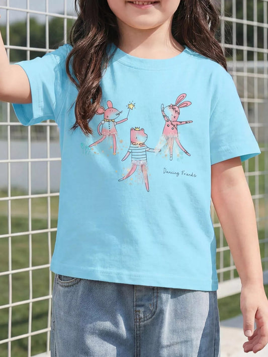 Children's Dancing Friends Graphic T-Shirt - PBNJ FASHIONS