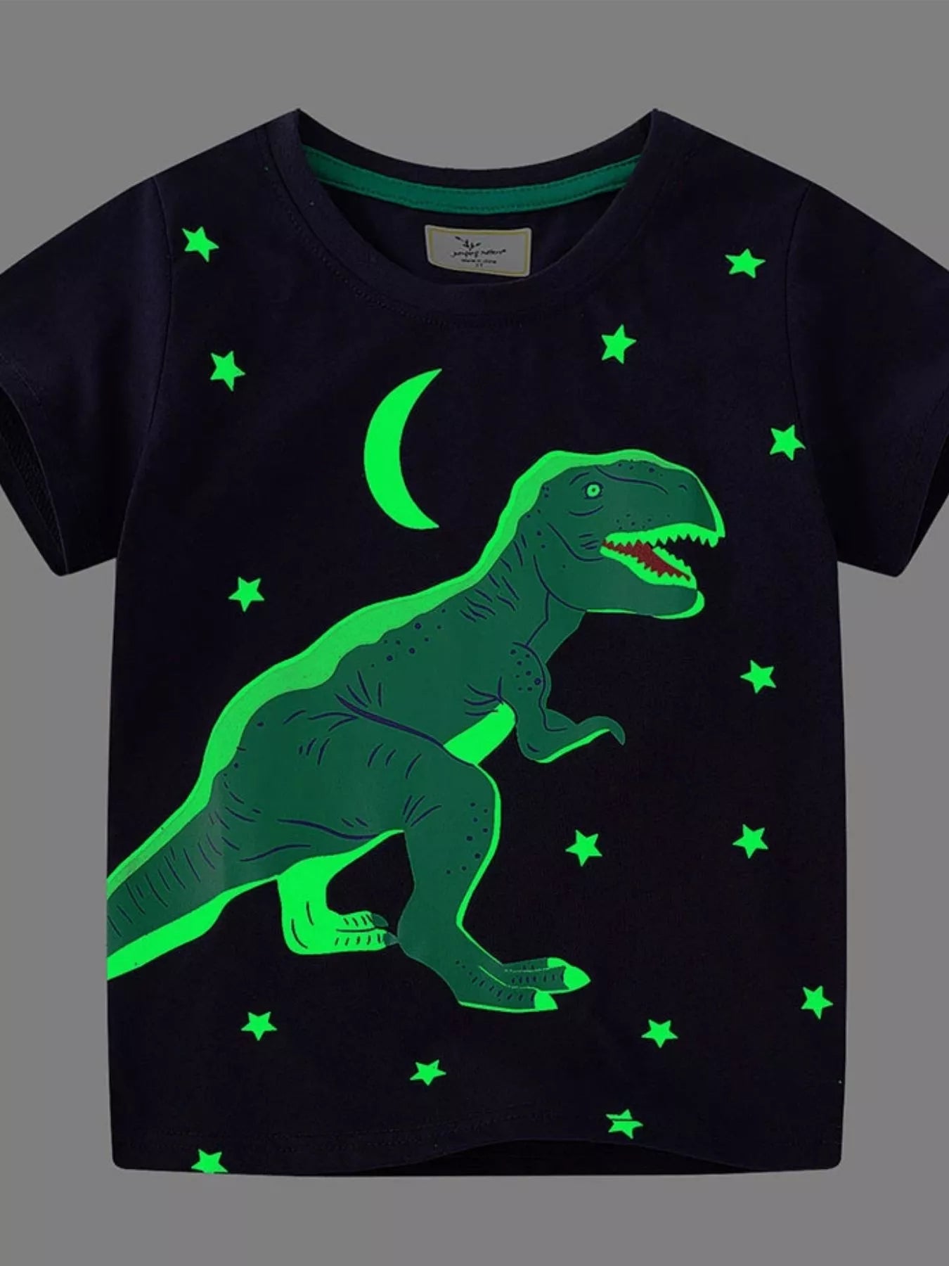 Children's Dinosaur Crew Neck Short Sleeve T-Shirt - PBNJ FASHIONS