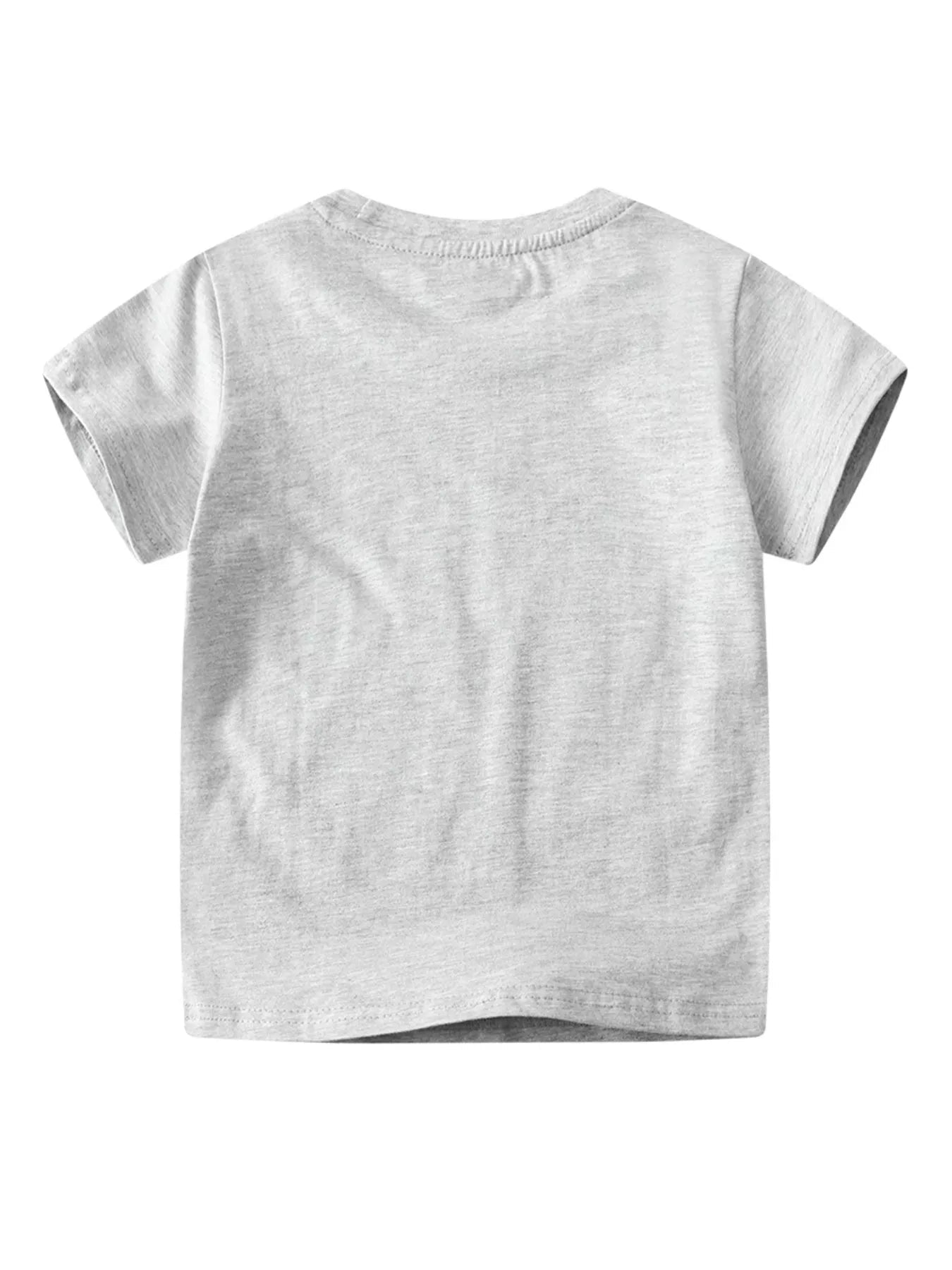 Children's Dinosaur Crew Neck Short Sleeve T-Shirt - PBNJ FASHIONS