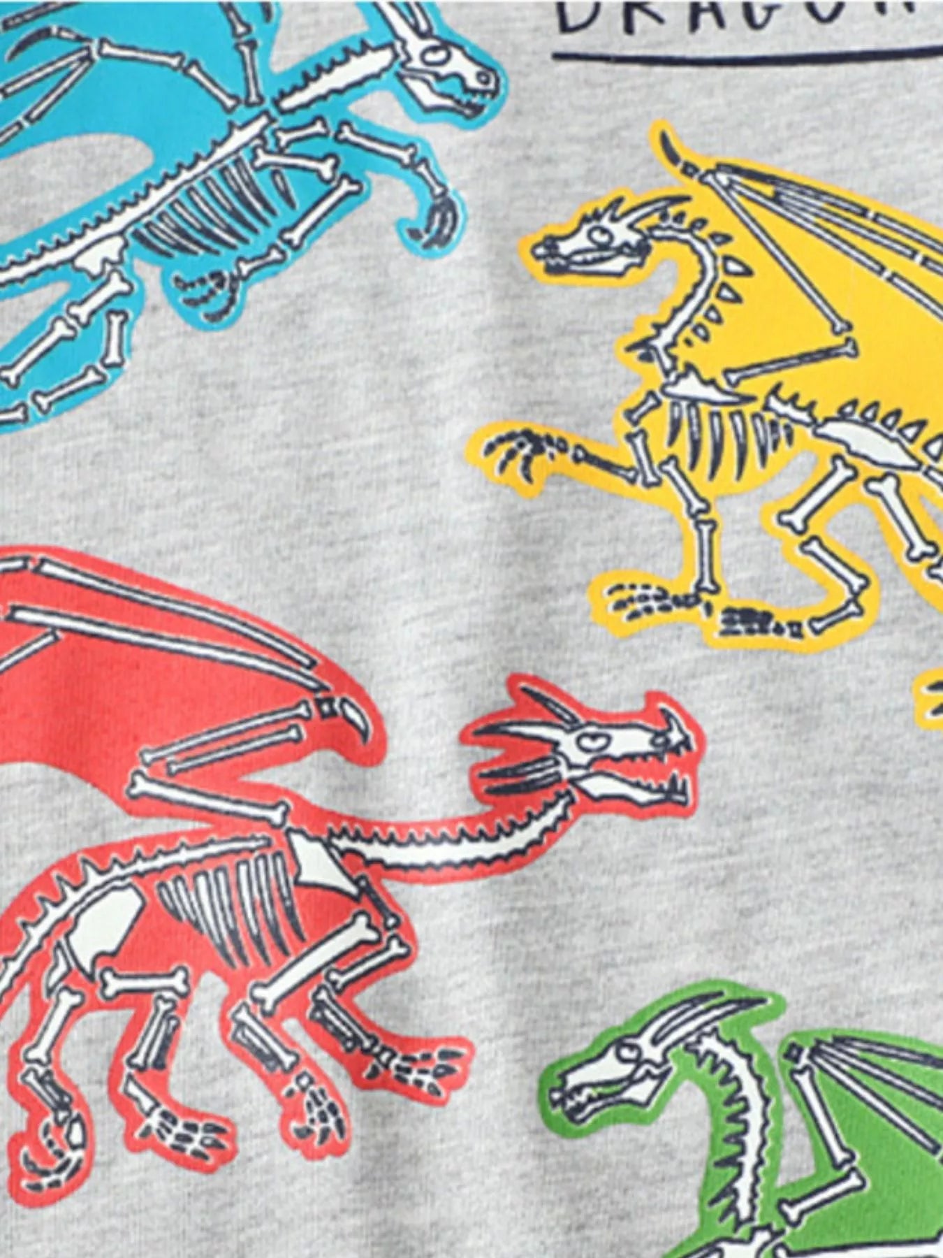 Children's Dinosaur Crew Neck Short Sleeve T-Shirt - PBNJ FASHIONS