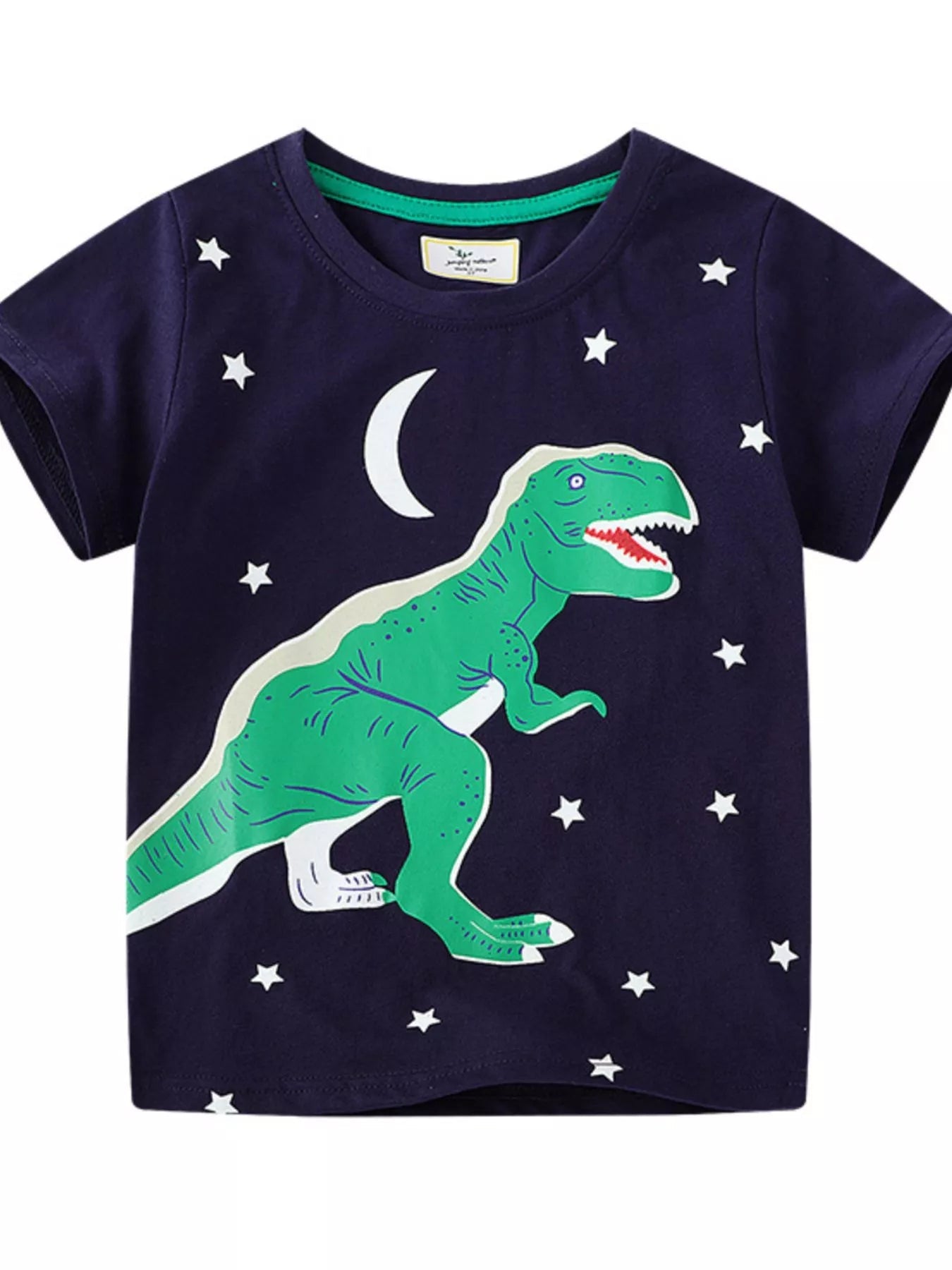 Children's Dinosaur Crew Neck Short Sleeve T-Shirt - PBNJ FASHIONS