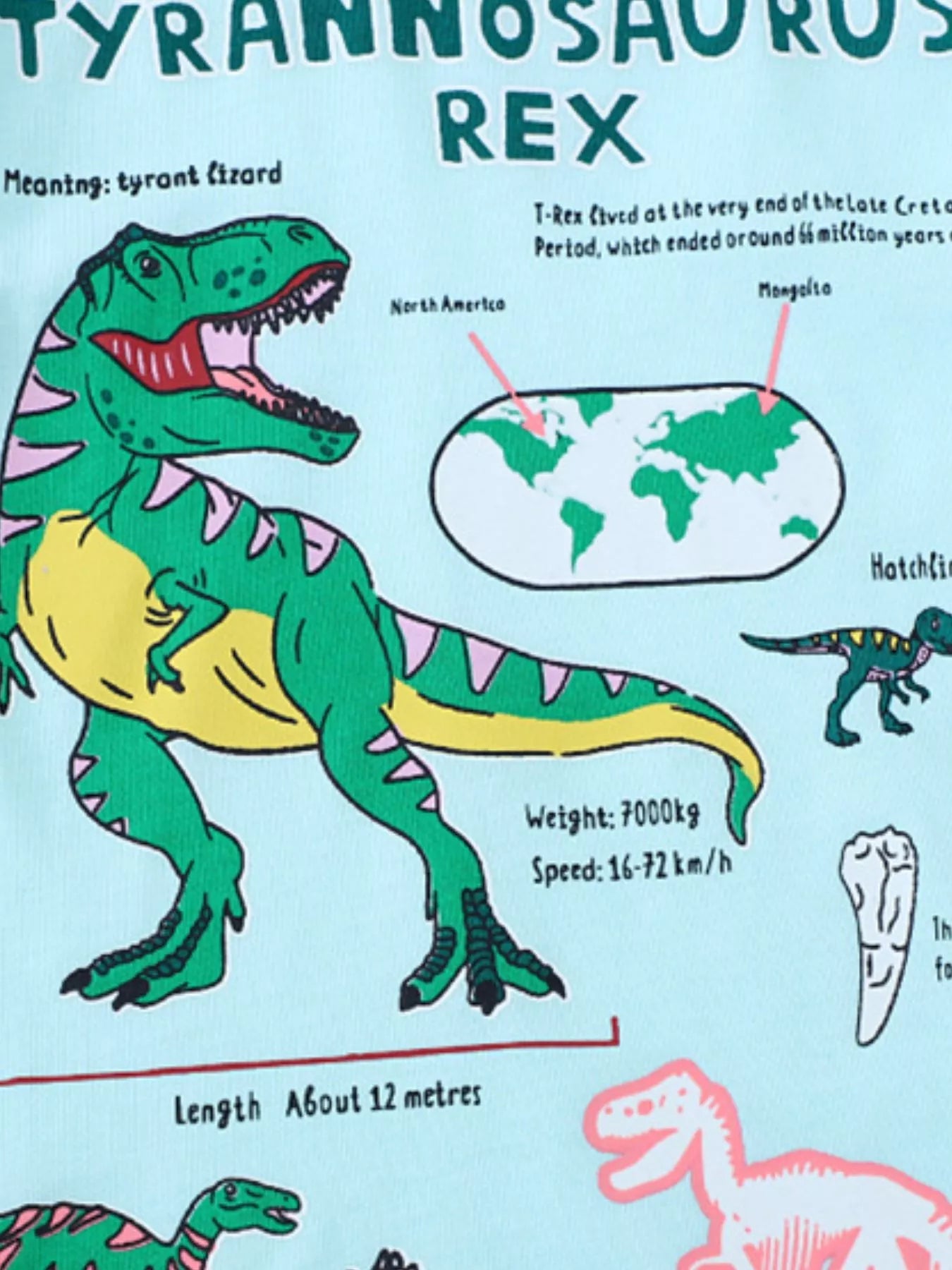 Children's Dinosaur Graphic Short Sleeve T-Shirt - PBNJ FASHIONS