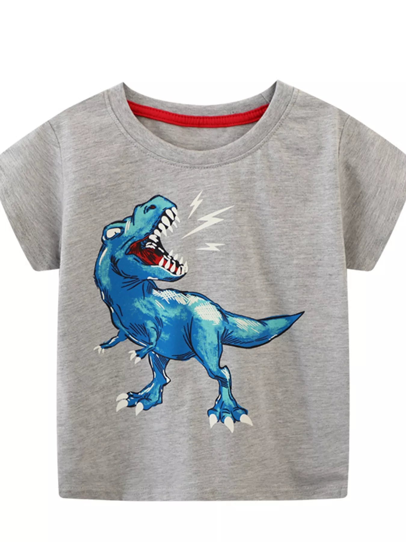 Children's Dinosaur Graphic Short Sleeve T-Shirt - PBNJ FASHIONS