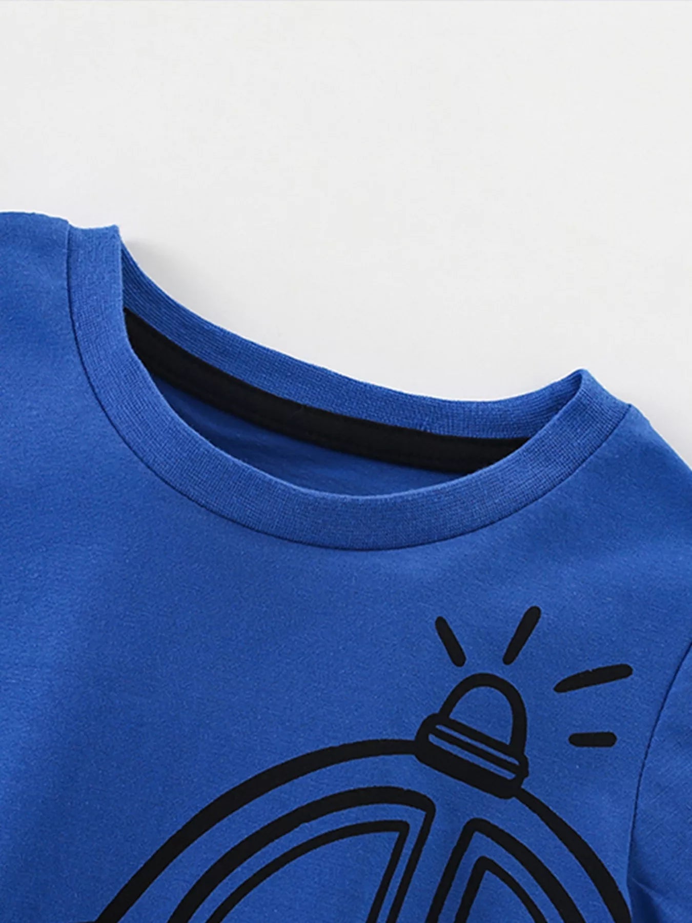 Kids Police Car Graphic Tee | Fun Short Sleeve T-Shirt | 95% Cotton | Machine Washable - PBNJ FASHIONS