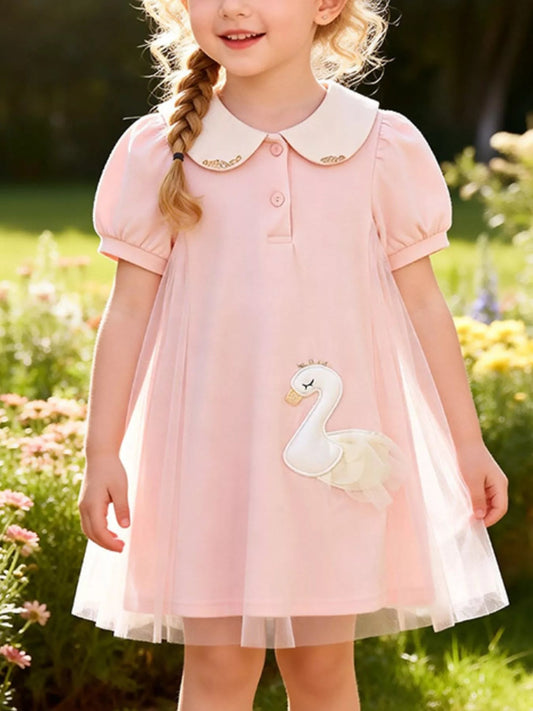 Children's Goose Short Sleeve Dress - PBNJ FASHIONS