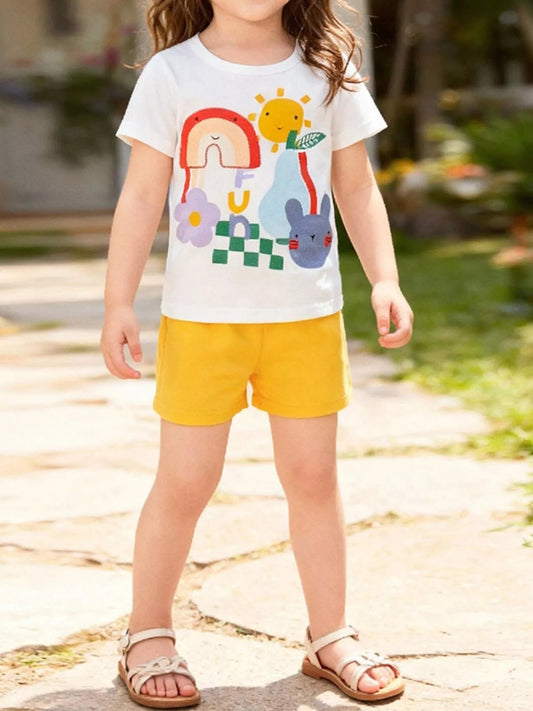 Children's Graphic Tee & Shorts Set - PBNJ FASHIONS