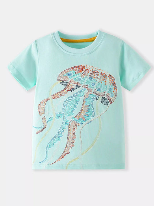Children's Jellyfish Short Sleeve T-Shirt - PBNJ FASHIONS