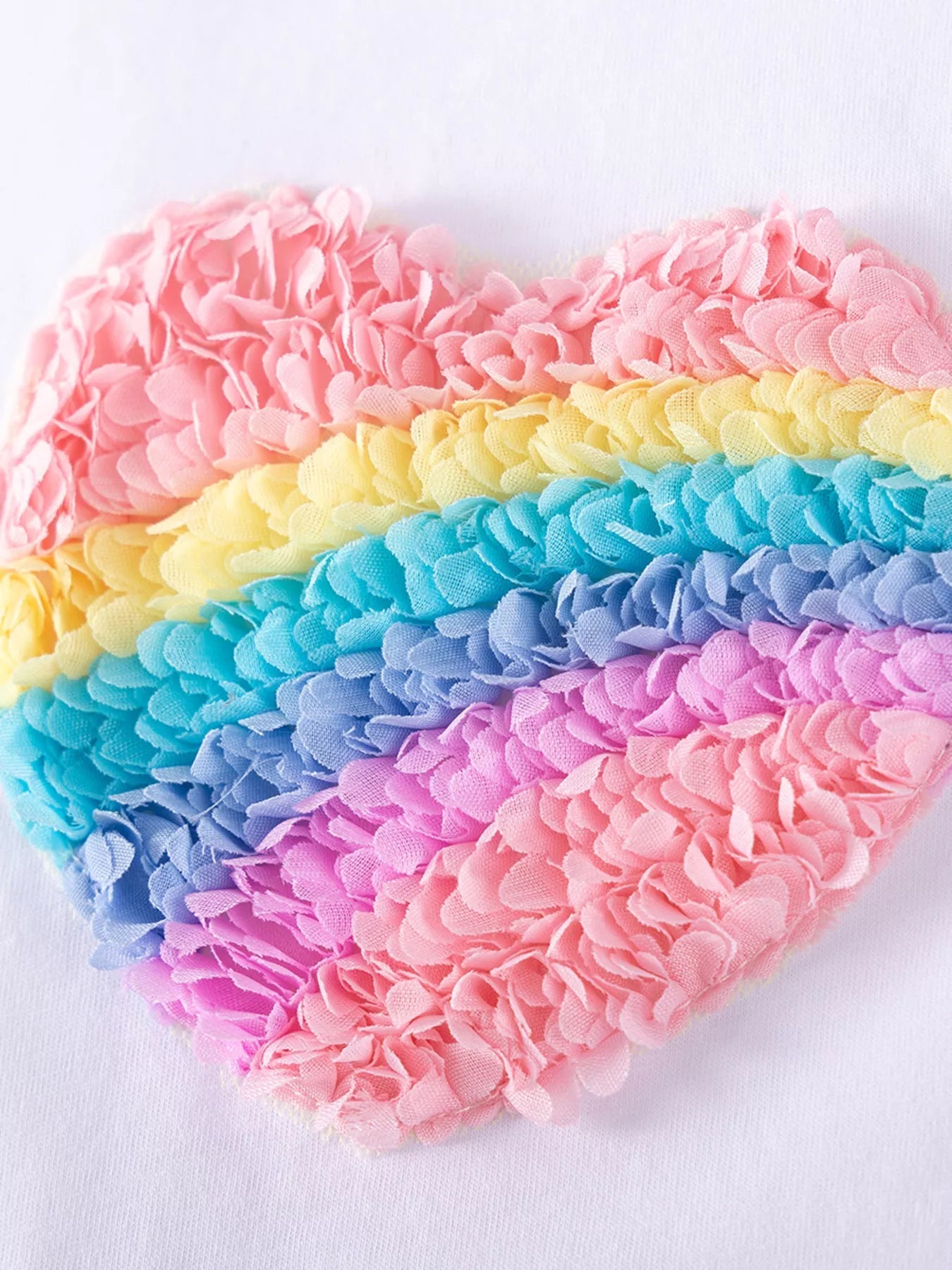 Children's Rainbow Heart Tulle Dress - PBNJ FASHIONS