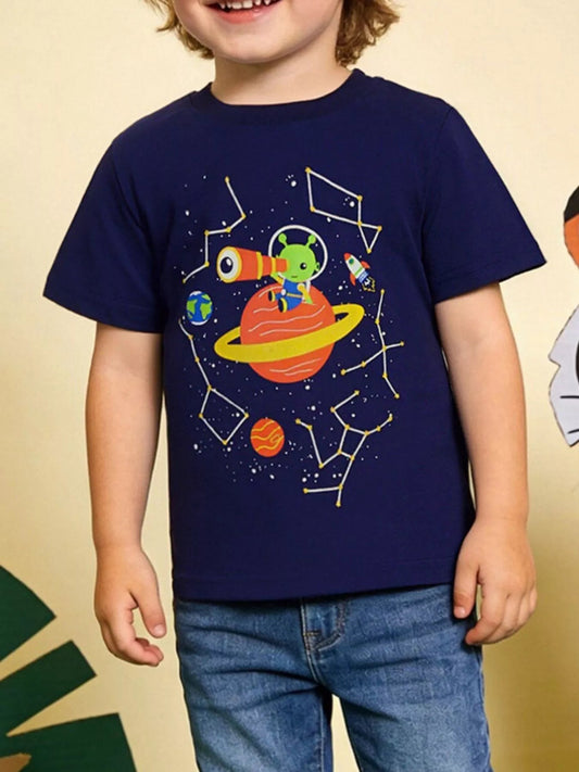 Children's Space Adventure Graphic Tee - PBNJ FASHIONS