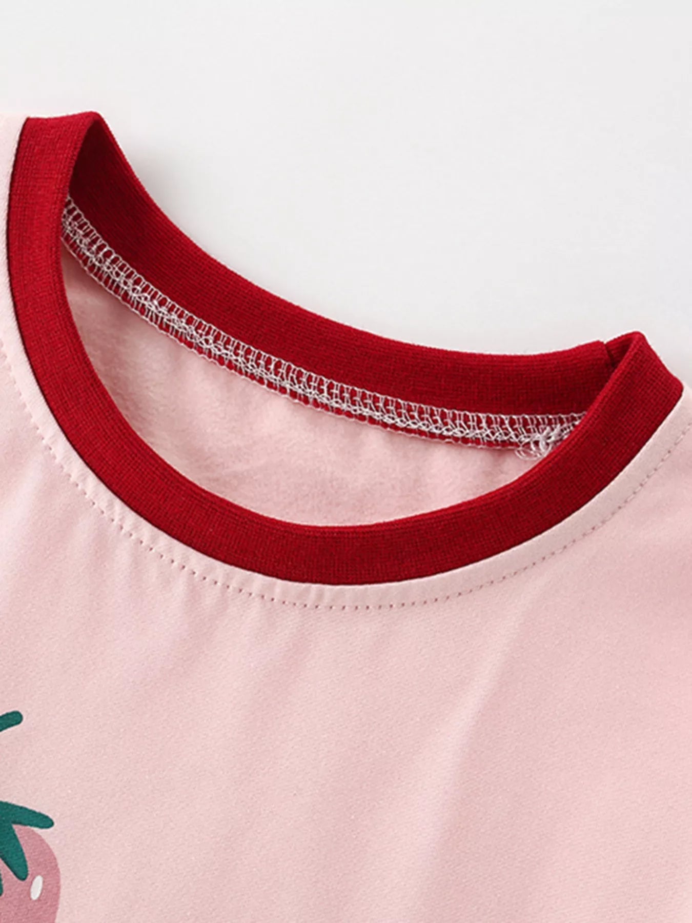 Children's Strawberry Print Ruffle Sleeve Casual Dress - PBNJ FASHIONS