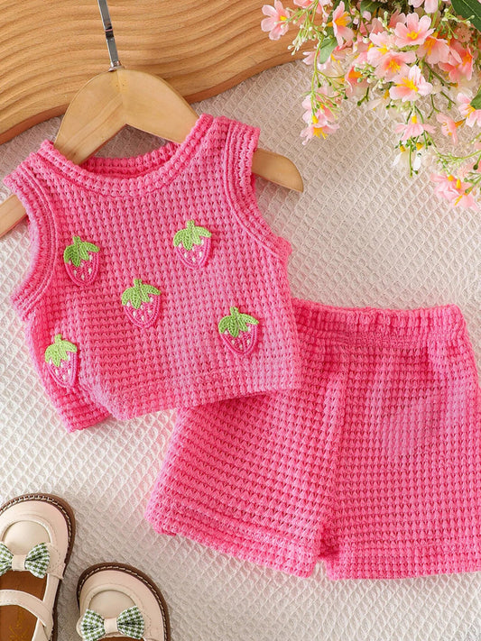 Children's Strawberry Tank and Shorts Set - PBNJ FASHIONS