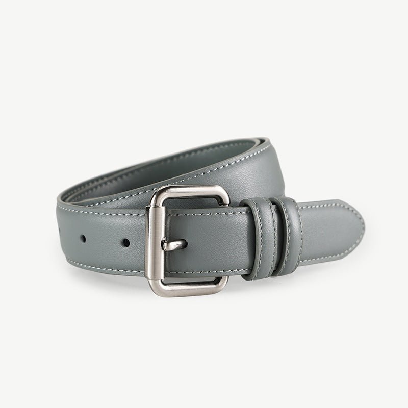 Classic Leather Belt with Buckle - PBNJ FASHIONS