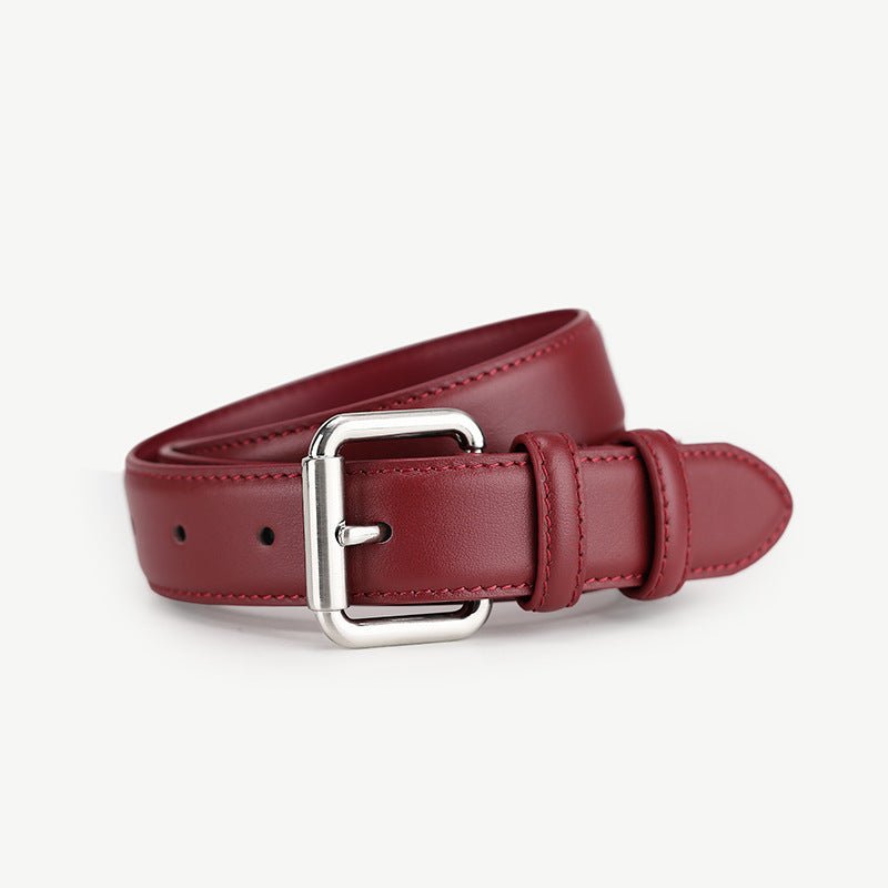 Classic Leather Belt with Buckle - PBNJ FASHIONS
