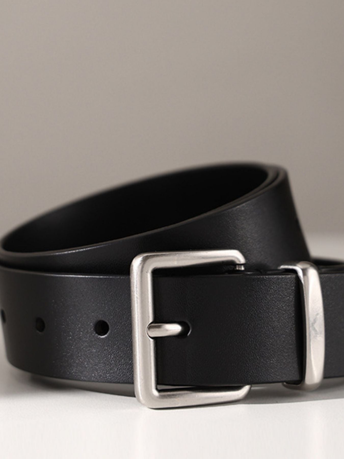 Classic Leather Belt with Buckle - PBNJ FASHIONS