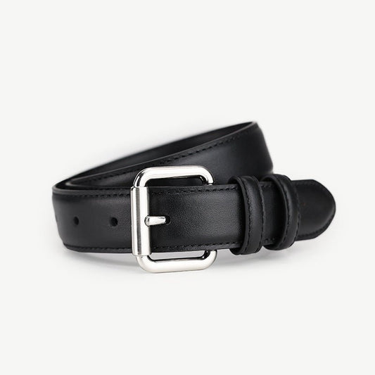 Classic Leather Belt with Buckle - PBNJ FASHIONS