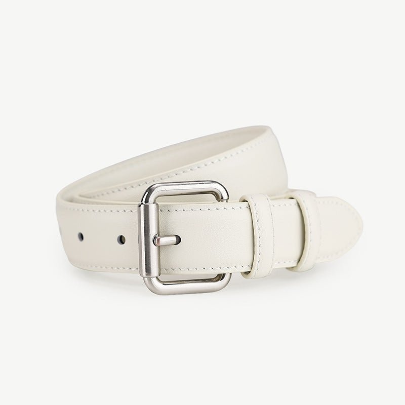 Classic Leather Belt with Buckle - PBNJ FASHIONS