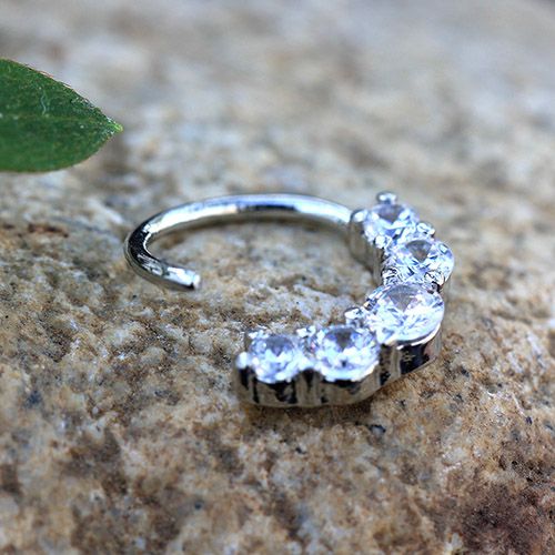 316L Stainless Steel Grand Cubic Seamless Ring-2