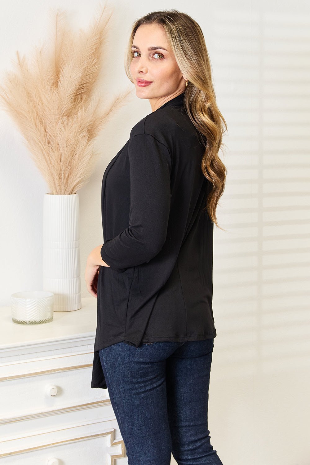 Culture Code Full Size Open Front Cardigan - PBNJ FASHIONS