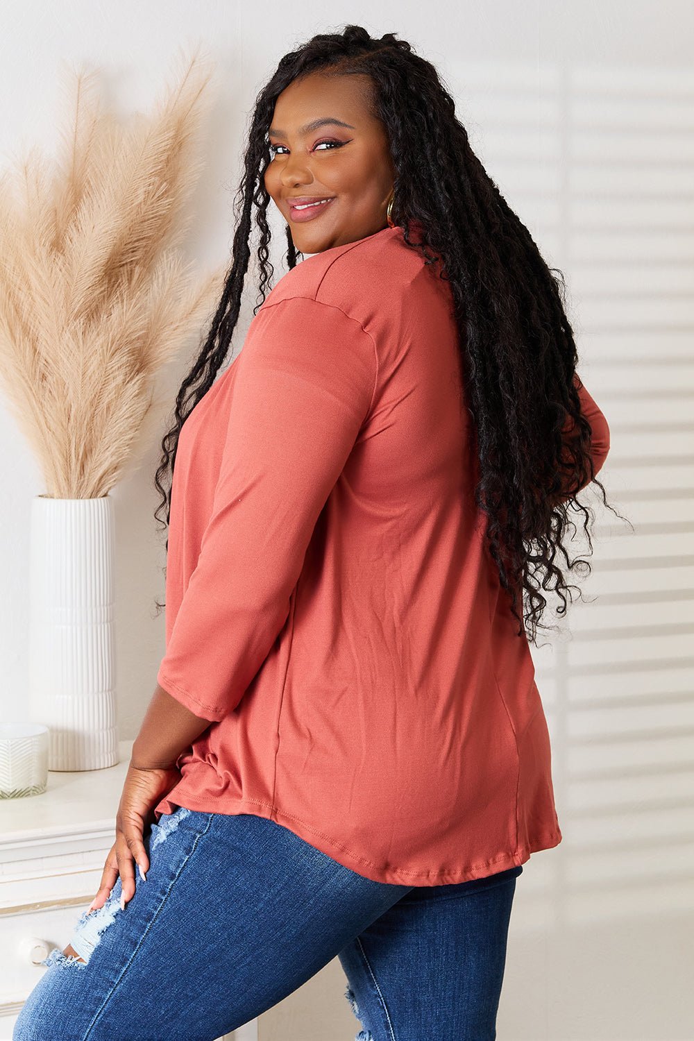 Culture Code Full Size Open Front Cardigan - PBNJ FASHIONS