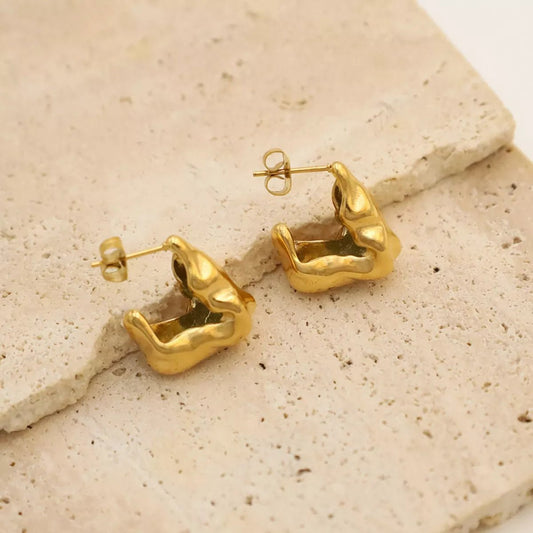 18K Gold - Plated Stud Earrings - PBNJ FASHIONS