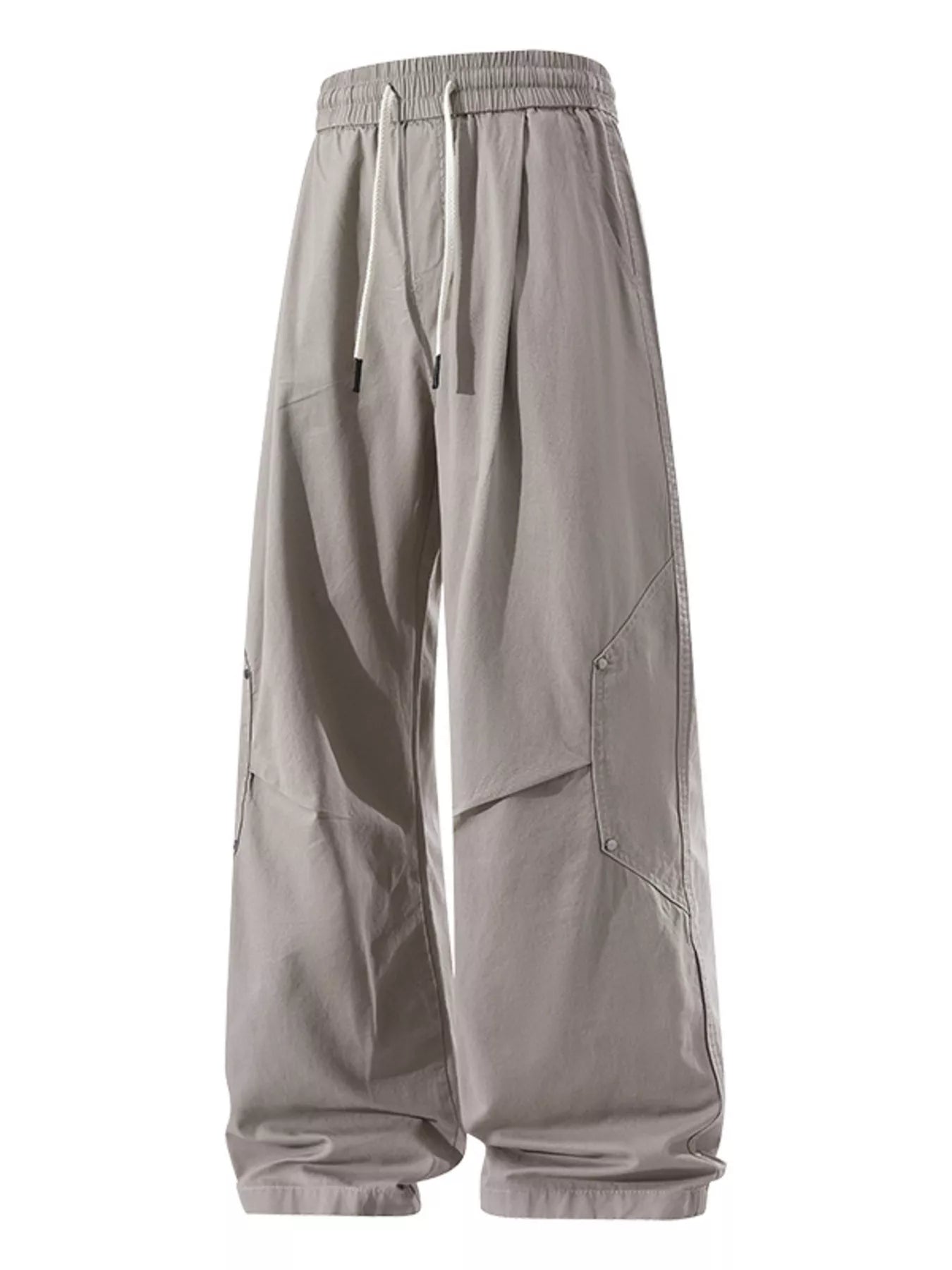 Men's Plus Size Drawstring Wide Leg Casual Pants - PBNJ FASHIONS