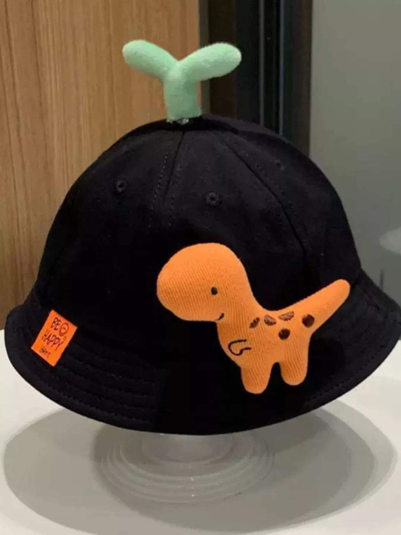 Children's Dinosaur & Sprout Decor Bucket Hat - PBNJ FASHIONS