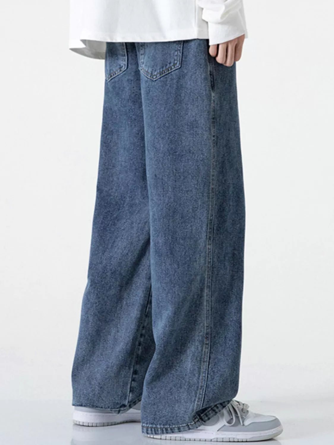 Men's Full Size Loose Fit Drawstring Jeans Plus Size - PBNJ FASHIONS