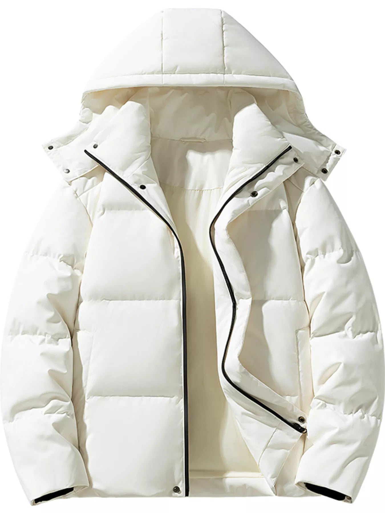 Men's Plus Size Hooded Padded Winter Coat - PBNJ FASHIONS