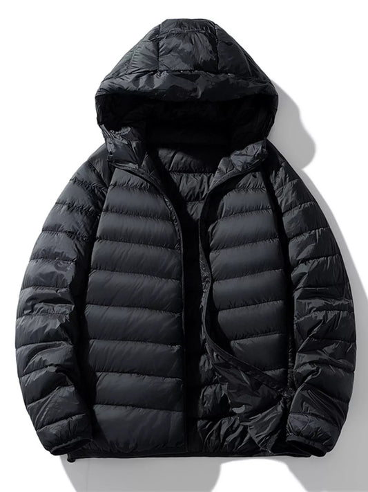 Men's Lightweight Zip Up Hooded Jacket - PBNJ FASHIONS