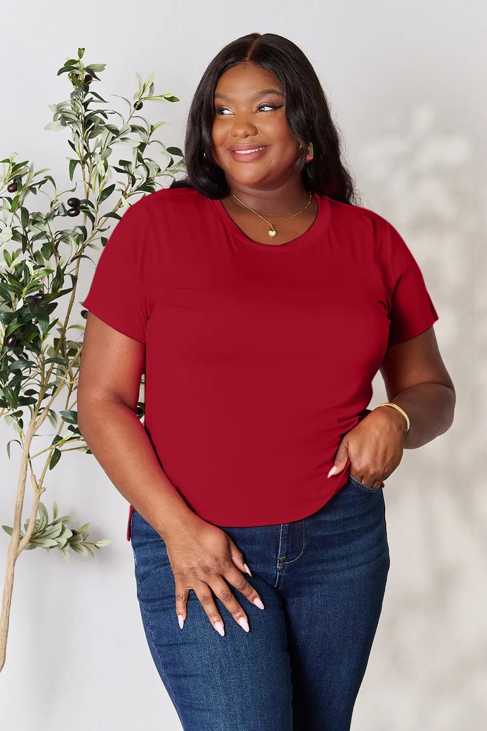 Basic Bae Full Size Round Neck Short Sleeve T-Shirt - PBNJ FASHIONS