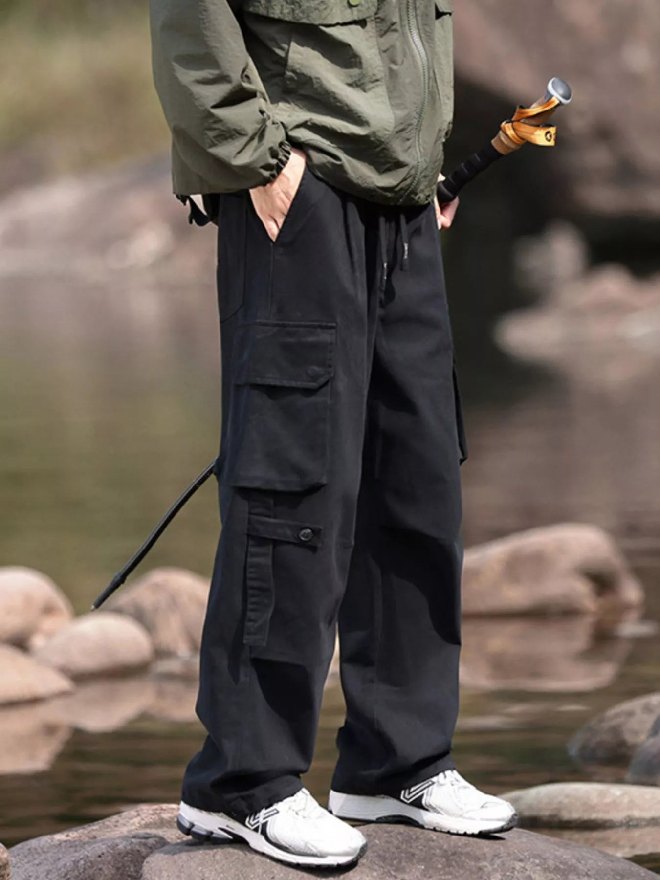 Men's Plus Size Relaxed Fit Cargo Pants - PBNJ FASHIONS