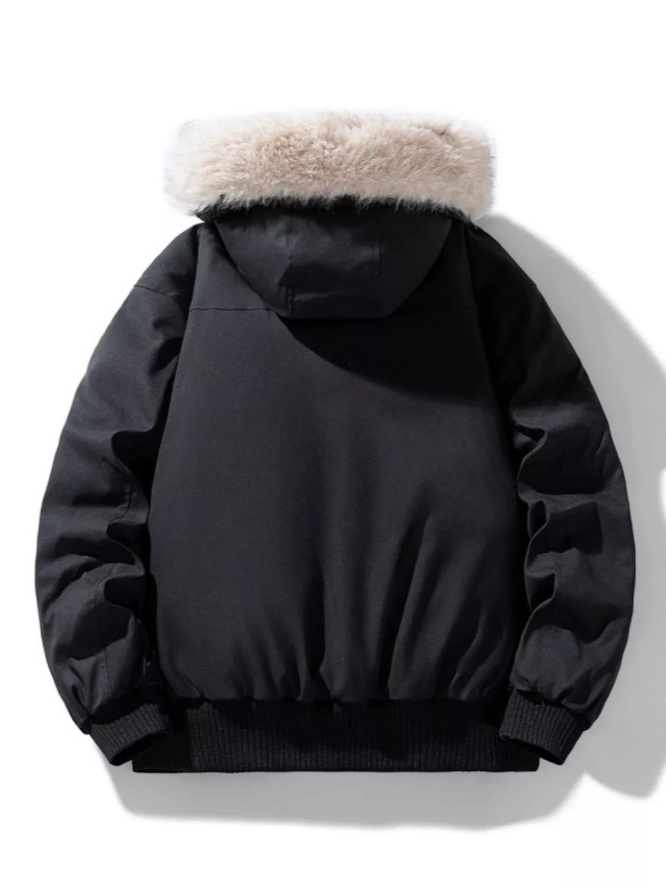 Men's Plus Size Fur Hooded Warm Padded Coat - PBNJ FASHIONS